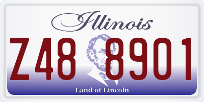 IL license plate Z488901