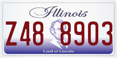 IL license plate Z488903