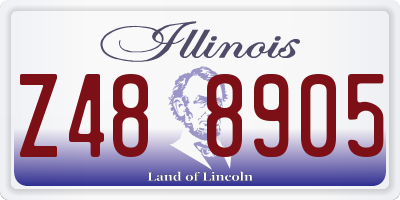 IL license plate Z488905