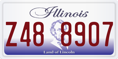 IL license plate Z488907