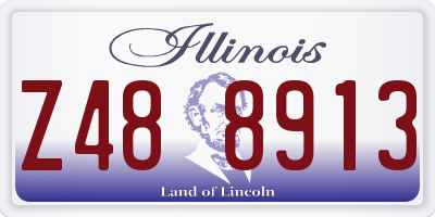 IL license plate Z488913