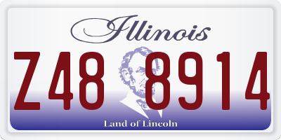 IL license plate Z488914