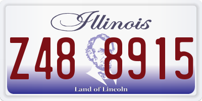 IL license plate Z488915