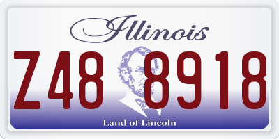 IL license plate Z488918