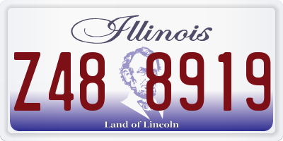 IL license plate Z488919