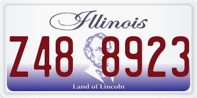 IL license plate Z488923
