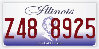 IL license plate Z488925
