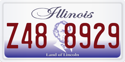 IL license plate Z488929