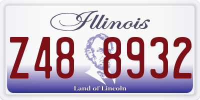 IL license plate Z488932