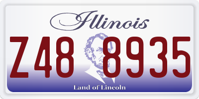 IL license plate Z488935