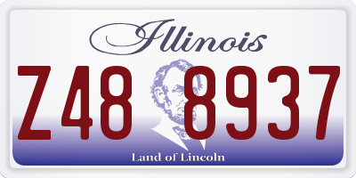 IL license plate Z488937