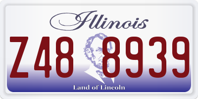IL license plate Z488939