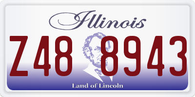 IL license plate Z488943