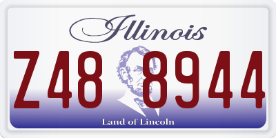 IL license plate Z488944