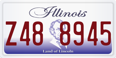 IL license plate Z488945