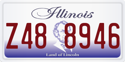 IL license plate Z488946