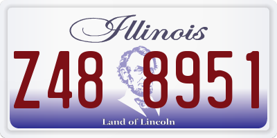 IL license plate Z488951