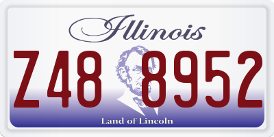 IL license plate Z488952