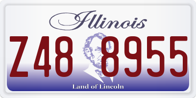 IL license plate Z488955