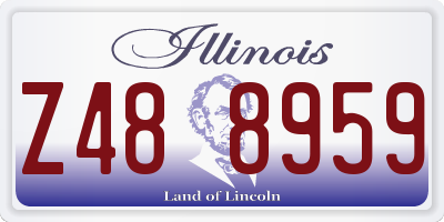 IL license plate Z488959