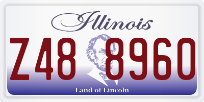 IL license plate Z488960