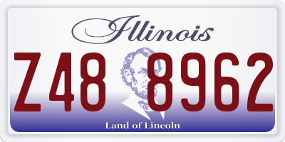 IL license plate Z488962