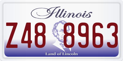 IL license plate Z488963