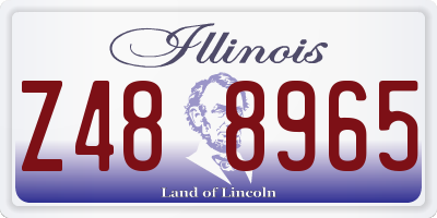 IL license plate Z488965