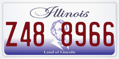 IL license plate Z488966