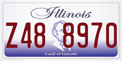 IL license plate Z488970