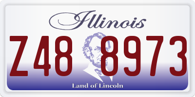 IL license plate Z488973
