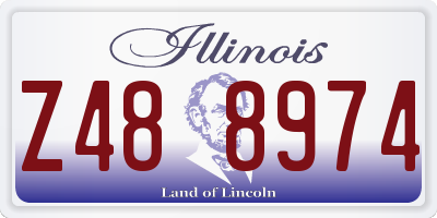 IL license plate Z488974