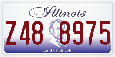 IL license plate Z488975
