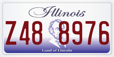 IL license plate Z488976
