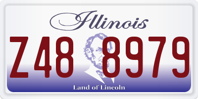 IL license plate Z488979