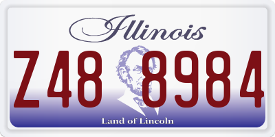 IL license plate Z488984