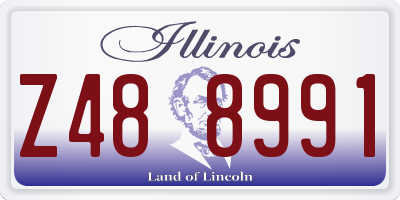 IL license plate Z488991