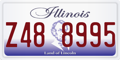 IL license plate Z488995