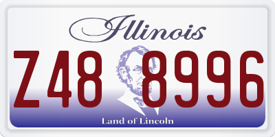 IL license plate Z488996