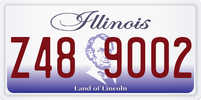 IL license plate Z489002