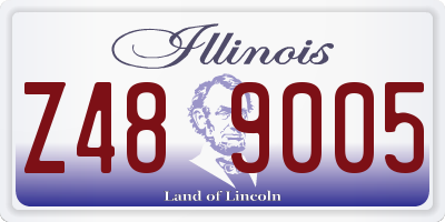 IL license plate Z489005
