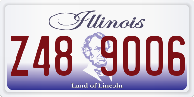 IL license plate Z489006