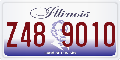 IL license plate Z489010