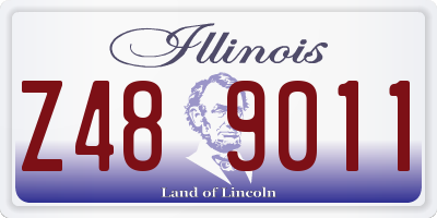 IL license plate Z489011