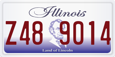 IL license plate Z489014