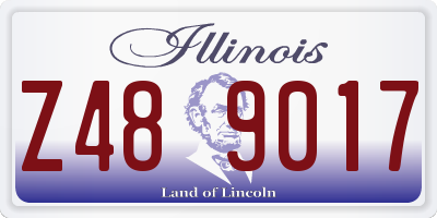 IL license plate Z489017