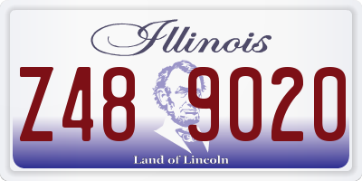 IL license plate Z489020