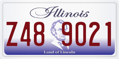 IL license plate Z489021