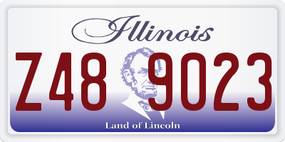 IL license plate Z489023