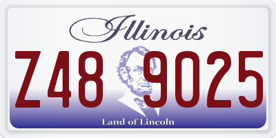 IL license plate Z489025